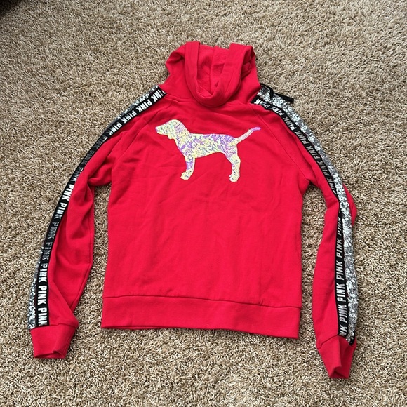 Red Blinged Victoria Secret Pink jumpsuit - Picture 5 of 7